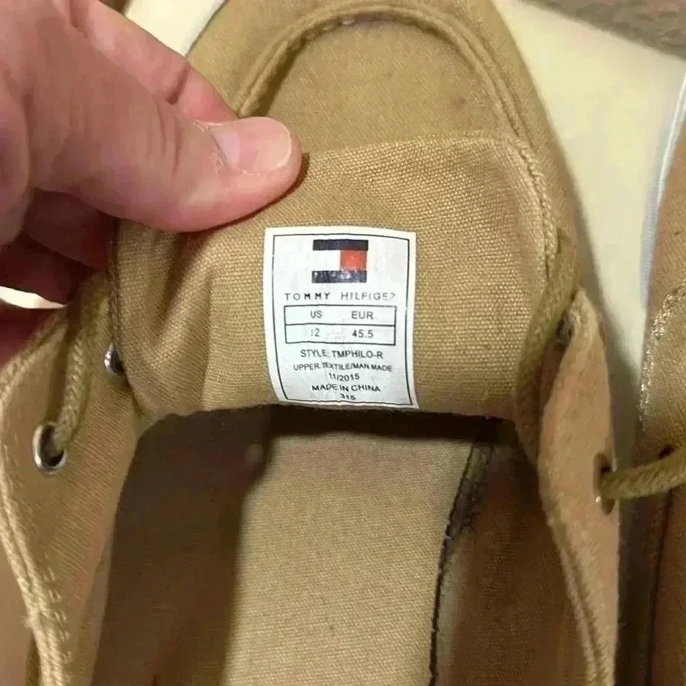 Tommy Hilfiger boat shoes, size 12